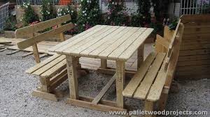 Pallet Picnic Table And Benches Pallet Furniture Outdoor Diy Pallet Furniture Outdoor Pallet Furniture Outdoor Table