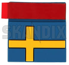 The national emblem of ireland is shamrock. Skandix Shop Universal Parts Emblem Swedish Flag 1070318