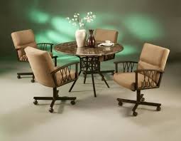 Pastel Furniture Ravenwood Marble Caster Dining Set Marble Caster Dinettes Round Marble Dining Table Dining Table Marble Pastel Furniture
