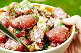 Dilly New Potato Salad With Summer Sausage Recipe Bon Appetite Recipes Main Dish Salads Delicious Salads