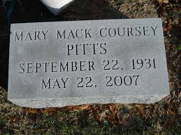 Mary Mack Coursey Pitts (1931-2007)