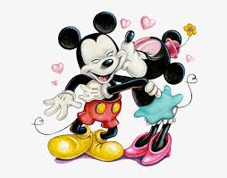 Now let's take our small mouse step by step. Disney Mickey Mouse And Minnie Mouse Kiss Mickey Minnie Love Cartoon Transparent Png 629x586 Free Download On Nicepng
