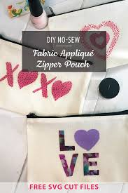 Download Diy No Sew Applique Zipper Pouch Free Svg Files Craftidly