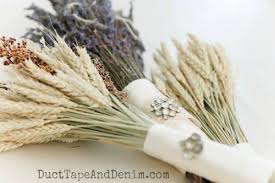 Rustic wedding flowers with lavender. How To Make A Lavender Bridal Bouquet For A Rustic Outdoor Wedding