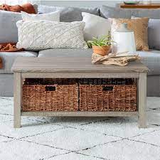 Foluban industrial coffee table with shelf, wood and metal rustic cocktail table for living room, oak. 9 Stylish Target Coffee Tables To Add To Your Living Space