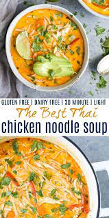 Best Thai Chicken Noodle Soup Easy Homemade Chicken Soup Recipe Recipe Chicken Soup Recipes Homemade Homemade Chicken Soup Chicken Soup Recipes