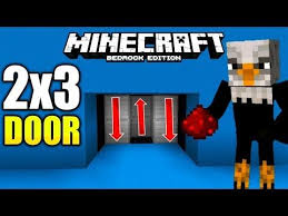 How To Make Cool And Simple 2x3 Door Minecraft Bedrock Redstone Tutorial Youtube Bedrock Minecraft Tutorial Is it some how possible to make the vault door so that the door looks exactly the same from both sides? how to make cool and simple 2x3 door