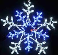 Waterproof IP65 Holiday 2D Motif Decoration Snowflake Motif Lights Outdoor Lighted