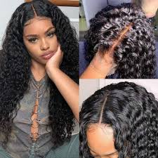 How long will it take for your hair to relax? Amazon Com Deep Wave Lace Front Human Hair Wigs For Black Women 150 Density Brazilian Deep Wave 13x4 Lace Front Wig With Baby Hair Pre Plucked Bleached Knots 14 Inch Beauty