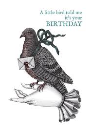 Carrier Pigeon Birthday Card Messenger Bird Bird Birthday Etsy In 2021 Pigeon Pigeon Tattoo Tattoo Lettering