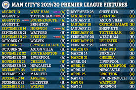 Premier League 2019 20 Fixtures Chelsea Arsenal Man Utd