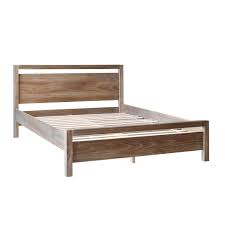 Olee sleep queen size platform bed frame with wood headboard. Loft Queen Platform Bed Grain Wood Furniture