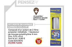 Offre Kit Porte De Garage Express Isol 6 M2 Chez Bricomarche