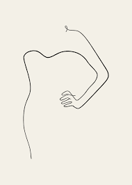 Abstract Black And White Sketch Art Abstract Female Figure Woman Art Sketch Art Continuous Art Sketches Female Art Sketches