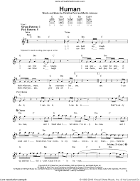 Perri Human Sheet Music For Guitar Solo Chords Pdf