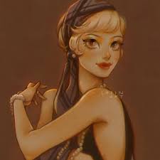Daisy Buchanan from The Great Gatsby 🙌💋🥂 #sixfanartschallenge •  Continuing the six fanarts challenge ✨✨Here's Daisy from The Great Gatsby  🤎 I haven't watch this movie for a very long time and