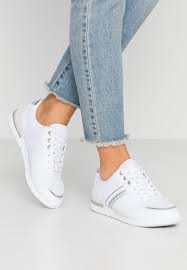 Prix special tommy hilfiger homme mocassins bleu marine. Tommy Hilfiger Metallic Lightweight Sneakers Sneaker Low White Silver Silberfarben Zalando De