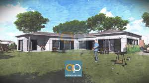 Consultez notre catalogue et faites votre choix parmi nos nombreux plans de maison en u. Plan De Maison En U Moderne N 180 Architecte Paca L Architecture Sous Toutes Les Coutures