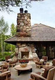 Warm Up Your Home With An Awesome Stone Fireplace Outdoor Fireplace Designs Outdoor Fireplace Outdoor Living