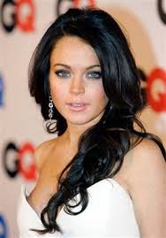 Lindsay Lohan Black Hair Lindsay Lohan Hair Dark Hair Light Eyes Hair Color For Black Hair