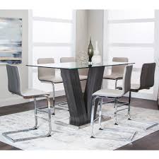 Wyndahl counter height dining table and 4 barstools set. Axel Holden 7 Piece Counter Height Set Counter Height Table With 6 Stools Bernie Phyl S Furniture By Cramco