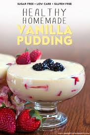 Healthy Homemade Vanilla Pudding Sugar Free Low Carb Paleo Keto Recipe Homemade Vanilla Pudding Dairy Free Pudding Dessert Recipes Easy