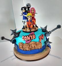 1 847 Likes 38 Comments Pedro Sequera Pedrowondercakes On Instagram Pastel Tematico De Naruto Decorado Con F Anime Cake Naruto Birthday Cake Decorating