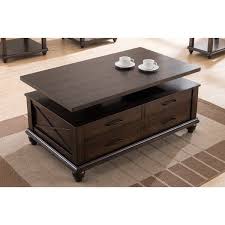 It is great for accommodating guests or simply just enjoying a quiet afternoon by yourself. This Rustic Casual Cocktail Table With A Lift Top Storage Drawers And Casters For Maximum Function Coffee Table Home Coffee Tables Furniture Design Wooden