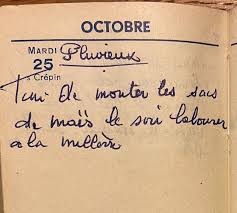 Le canal en octobre barndance. Mardi 25 Octobre 1960 Les Sacs Les Carnets D Emile En Lauragais