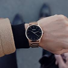 Black And Rose Gold Mens Watch The 40 Black Rose Gold Black And Gold Watch Mens Rose Gold Watch Stylish Watches Men