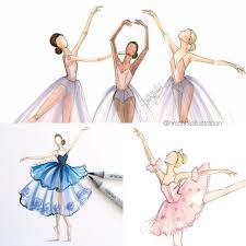 Morning Dancers Fashionillustration Fashionsketch Fashionillustrator Ballet Ballerina Boston Bostonblogg Ballet Illustration Dancer Performance Art