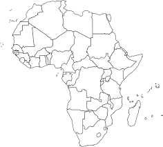 Print the map as a basic coloring page. Jungle Maps Map Of Africa No Labels