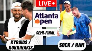 Nick Kyrgios/Thanasi Kokkinakis vs Rajeev Ram/Jack Sock | Atlanta Open 2022  | Tennis Companion - YouTube