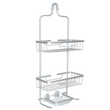 Glacier Bay Rustproof Over The Shower Caddy In Satin Chrome 7402alhd The Home Depot In 2020 Shower Caddy Small Space Storage Rust Proof
