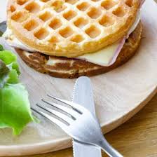 Gaufres Salees Jambon Fromage Facon Croque Recette En 2020 Gaufres Salees Gaufres Alimentation
