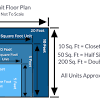 1 square foot (sqft) is equal to 0.09290304 square meter (sqm). 1