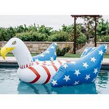 American Flag Bald Eagle Pool Float Pool Party Floats Summer Pool Floats Pool