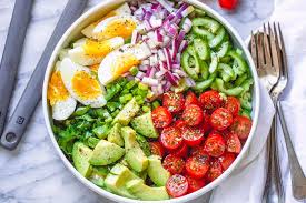 All you need to do is blend a handful of basic ingredients. Avocado Salad Recipe With Tomato Eggs And Cucumber Healthy Avocado Salad Recipe Eatwell101