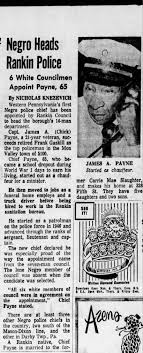 First Black Police Chief James Chick Payne in Western PA
