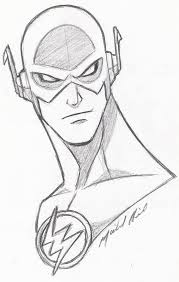 Draw outlines for ears & neck. 36 Sketch Of Flash Ideas Flash Drawing Comic Art Superhero Art