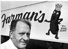 Dick Farman...picked by Claude French as one of Kent High School most  outstanding football players turned out to be “THE PICKLE KING”