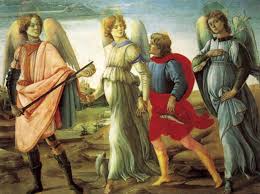 Archangel sounding a raphael first appears in two works of this period, 1 enoch, a collection of originally independent. Three Angels And Young Tobias Wikipedia