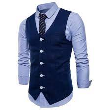 Qu'ils soient gris ou bleus, les gilets de costume pour homme se portent en toutes occasions. Gilet De Costume Homme Bleu Marine Bleu Cdiscount Pret A Porter