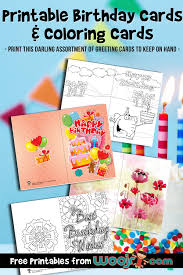 Free printable birthday cards and more . Printable Birthday Cards And Coloring Cards Woo Jr Kids Activities Children S Publishing