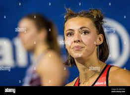 Belgian Rani Rosius pictured after the Belgian indoor athletics  championships, Sunday 19 February 2023, in Gent. BELGA PHOTO JASPER JACOBS  Stock Photo