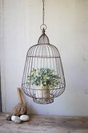 Hanging Bird Cage Decor Ideas Hanging Rustic Wire Bird Cage Plant Holder Bird Cage Decor Hanging Bird Cage Bird Cage