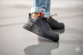 Red and black nike shoes air force 1. Nike Air Force 1 07 Anthracite Black University Red Bq4326 001