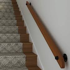 With stair handrail kits, installing a new rail is easier than ever. Non Slip Wall Mount Banister Rail Indoor Loft Elderly Railings Corridor Support Rod Fpigshs Staircase Handrails Stair Handrail With Rail Brackets Round Wooden Safety Handrail Kit Size 1ft 30cm Handrails Tools Home