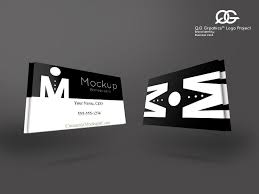 3d Business Card Mockup For Free Business Card Mock Up 3d Business Card Premium Business Cards