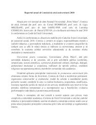 Comisia de etică are următoarele atribuții: 2